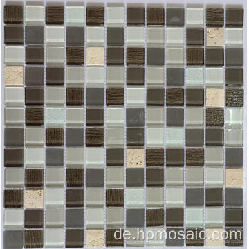 25x25x4mm Glasmischung Marmor Mosaikfliesen